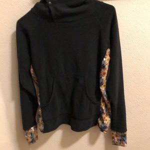 Youer Microgrid Sunflowers Fleece Hoodie